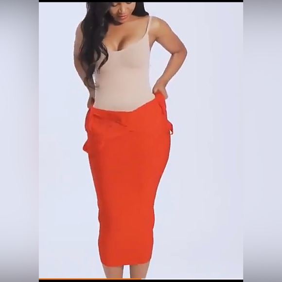 🔥✔️ Solid Adjustable Strap Bodysuit, Backless Butt Lifting Bodyshaper Size L 👀 - Picture 10 of 16